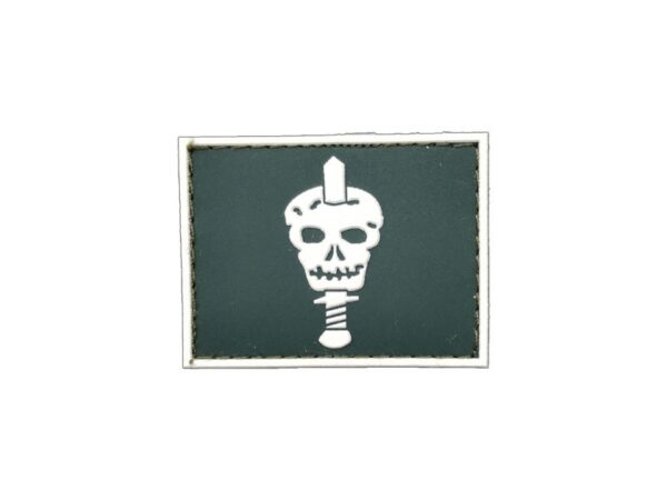 Comandos Gola Exército emborrachado verde com branco