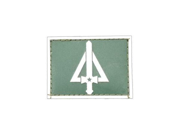 Quadro Complementar de Oficiais Gola Exército emborrachado verde com branco