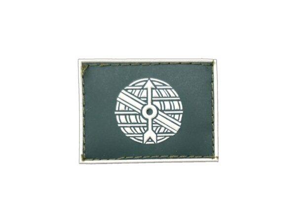 Topógrafo Gola Exército emborrachado verde com branco
