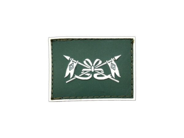 Cavalaria Gola Exército emborrachado verde com branco