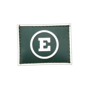 Quadro Especial Gola Exército emborrachado verde com branco