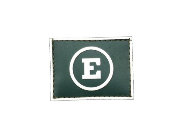 Quadro Especial Gola Exército emborrachado verde com branco