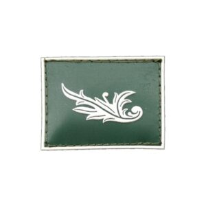 Intendência (direita) Gola Exército emborrachado verde com branco