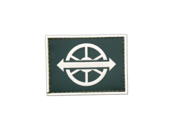 Motorista Gola Exército emborrachado verde com branco