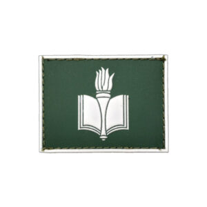 Capelão Protestante Gola Exército emborrachado verde com branco