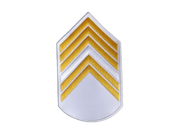 Divisa 1º Sargento, Branca com Amarelo