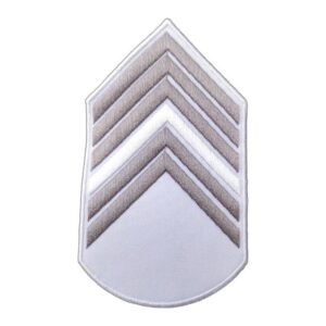 Divisa 1º Sargento, Branca com Cinza