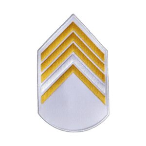 Divisa 2º Sargento, Branca com Amarelo