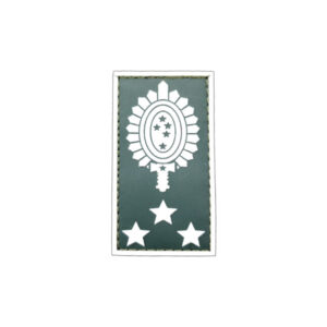 Insígnia de General de Divisão, emborrachada verde/branco