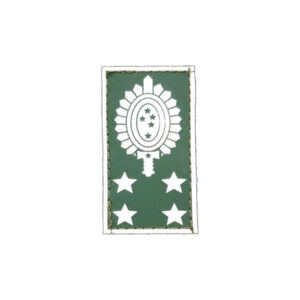Insígnia de General de Exército, emborrachada verde/branco