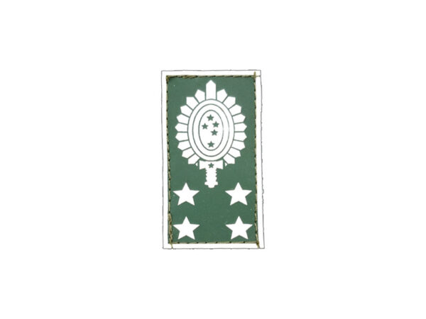 Insígnia de General de Exército, emborrachada verde/branco
