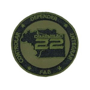 Emblema Dimensão 22 verde bordado cód. BK2672V