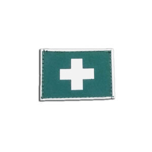 Saúde Gola Exército emborrachado verde com branco