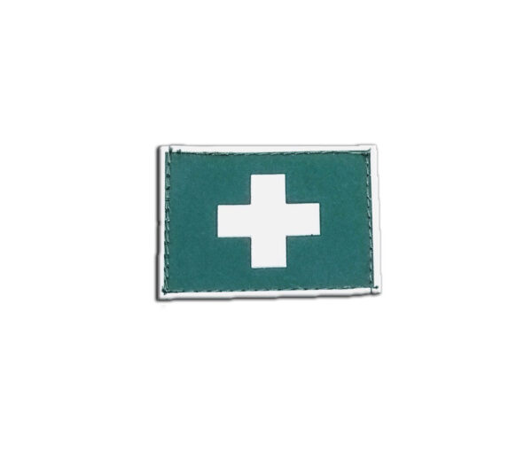 Saúde Gola Exército emborrachado verde com branco