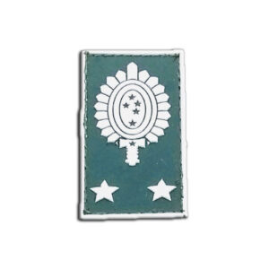 Insígnia de General de Brigada, emborrachada verde/branco