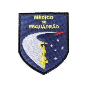 DOM Médico de Esquadrão colorido Bordado cód. BK2895C