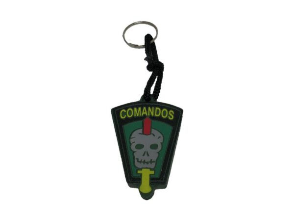 Chaveiro Comandos emborrachado.