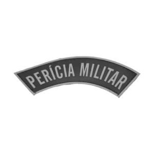 Tarjeta emborrachada Perícia Militar, preta com cinza