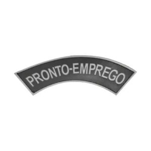 Tarjeta emborrachada Pronto-Emprego, preta com cinza