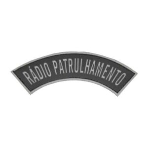 Tarjeta emborrachada Rádio Patrulhamento, preta com cinza