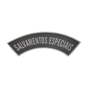 Tarjeta emborrachada Salvamentos Especiais, preta com cinza