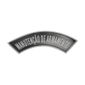 Tarjeta emborrachada Manutenção de Armamento, preta com cinza