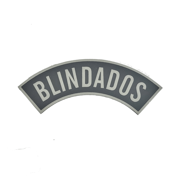 Tarjeta emborrachada Blindados, preta com cinza