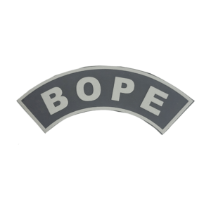 Tarjeta emborrachada BOPE, preta com cinza