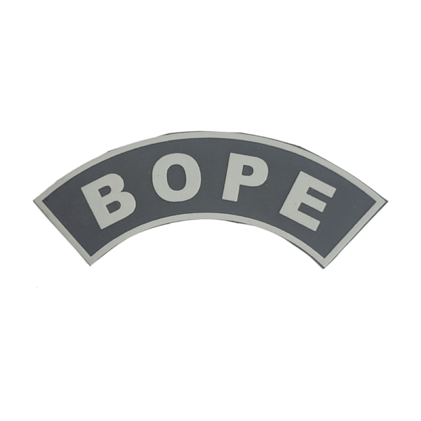 Tarjeta emborrachada BOPE, preta com cinza