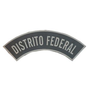 Tarjeta emborrachada Distrito Federal, preta com cinza