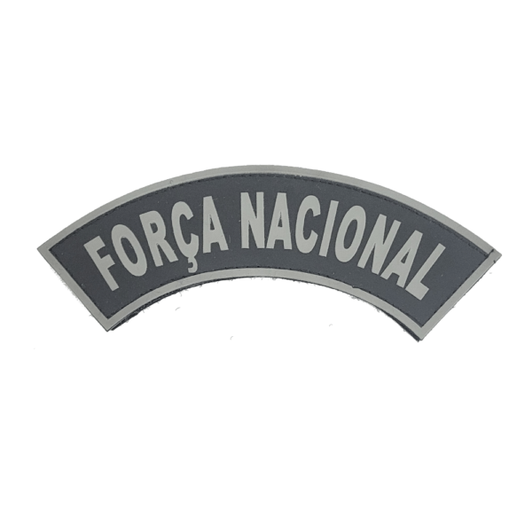 Tarjeta emborrachada Força Nacional, preta com cinza