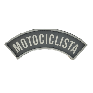 Tarjeta emborrachada Motociclista, preta com cinza
