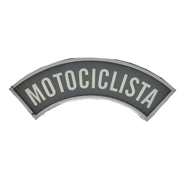 Tarjeta emborrachada Motociclista, preta com cinza