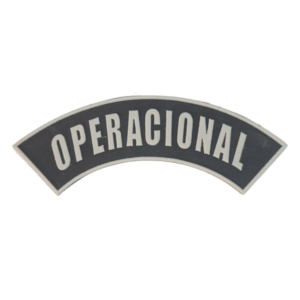 Tarjeta emborrachada Operacional, preta com cinza