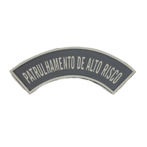 Tarjeta emborrachada Patrulhamento de Alto Risco, preta com cinza