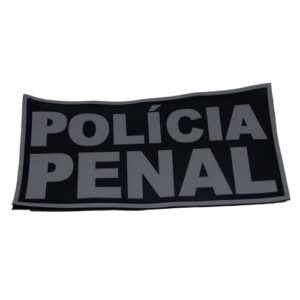 Tarjeta emborrachada POLÍCIA PENAL costas colete 20 x 10 cm