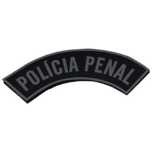 Tarjeta emborrachada POLÍCIA PENAL braço 12 x 3 cm