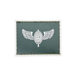 Aviação do Exército Gola emborrachado verde com branco