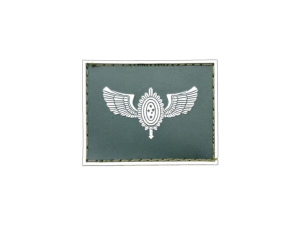 Aviação do Exército Gola emborrachado verde com branco