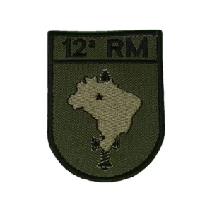 Distintivo Bordado 12ª RM – Exército Brasileiro