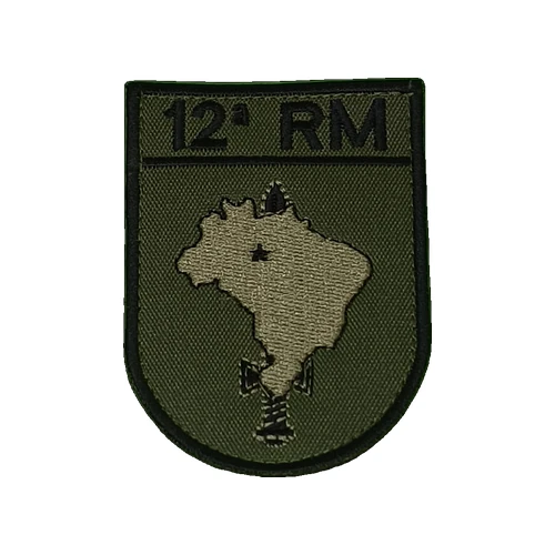 Distintivo Bordado 12ª RM – Exército Brasileiro